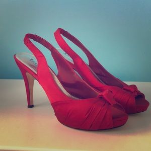 White House Black Market Red Party Heels